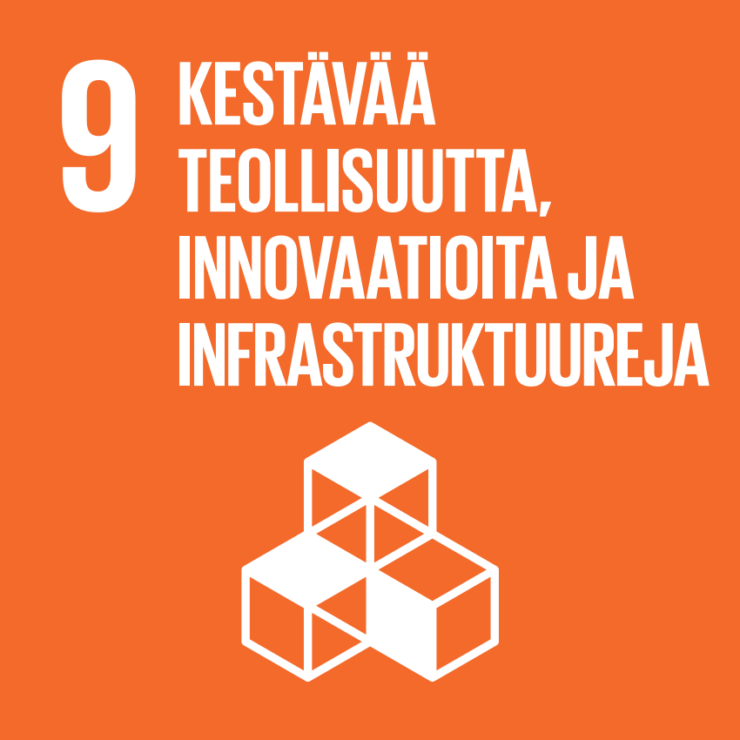 9 Kestävää teollisuutta, innovaatioita ja infrastruktuureja