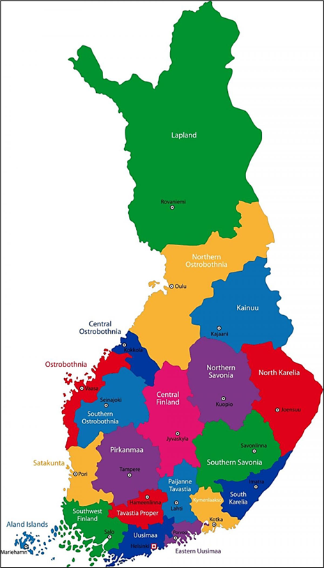 Lapland UAS is operating in a region of Lapland in northern Finland and Karelia UASin Northern Karelia in Eastern Finland.