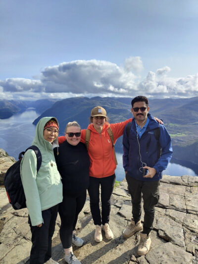 Students at Preikstolen Norway