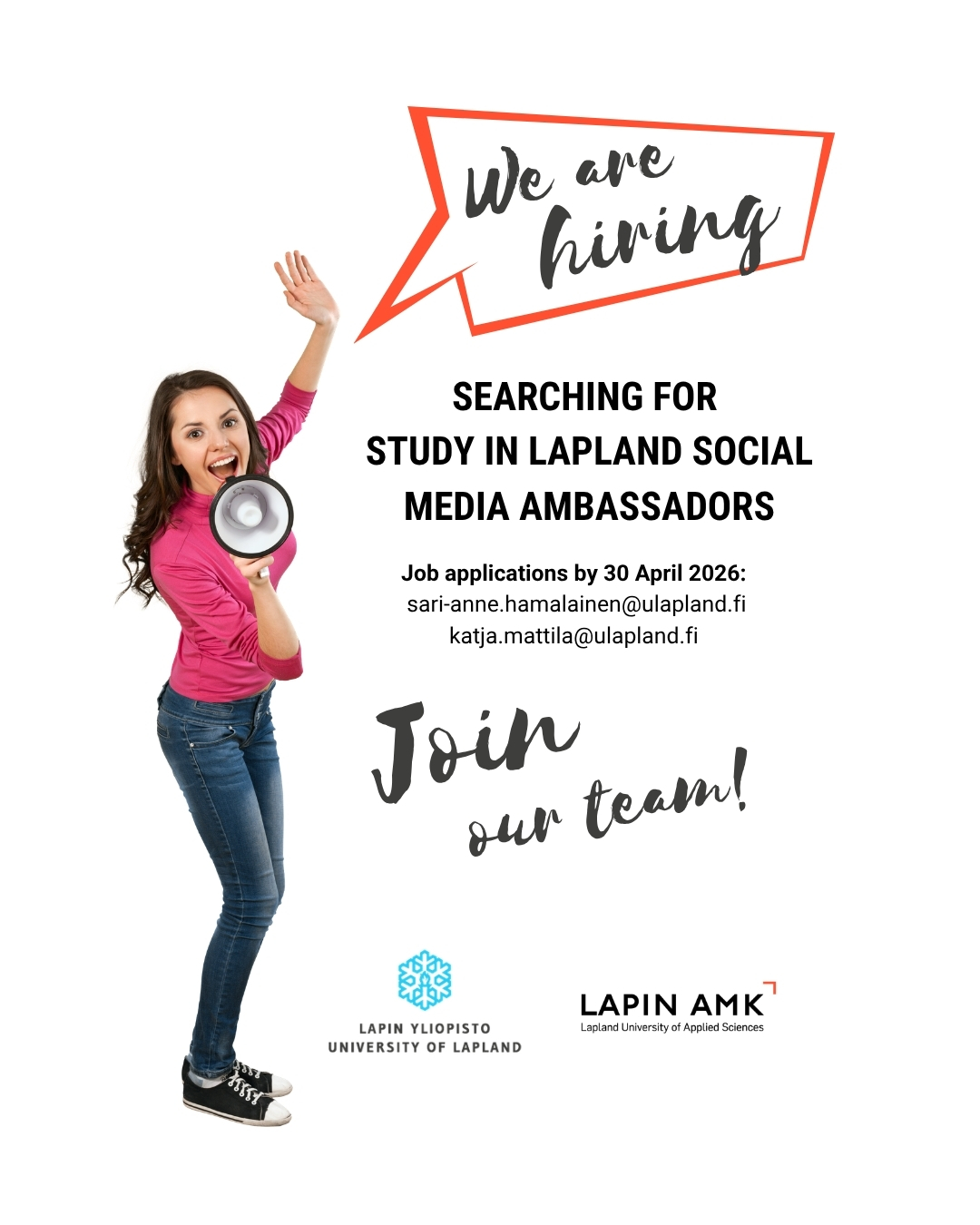 Study in Lapland social media ambassador recruitmen picture