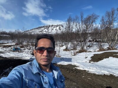 Fazal, tourism student in Kilpisjärvi