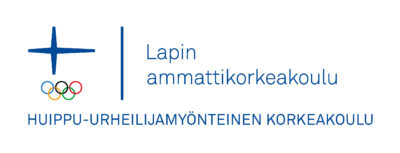 Suomen lippu ja urheiljamyönteinen korkeakoulu teksti