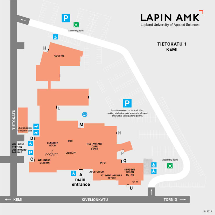 kartta kemin kampuksesta