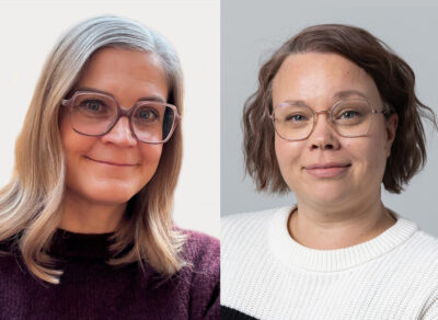 Kirjoittajien kasvot.