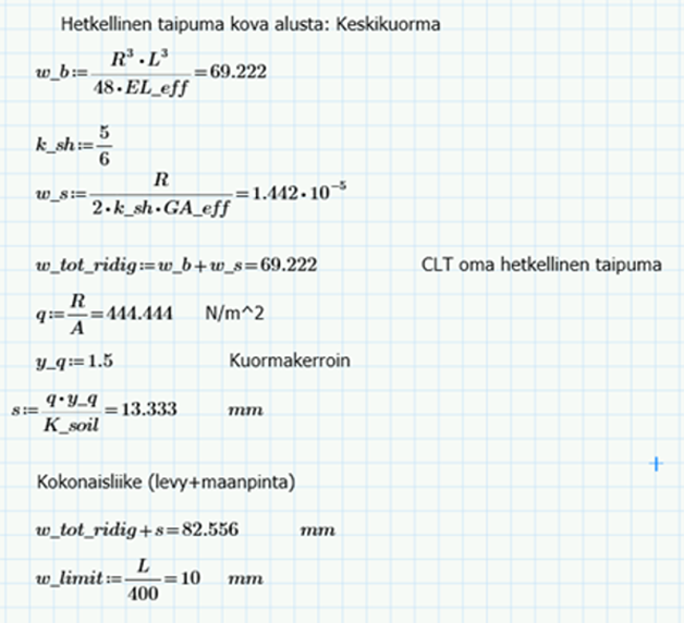 Pitkä matemaattinen laskukaava.