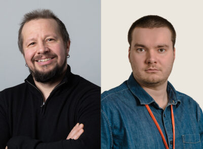 Kirjoittajien kasvot.