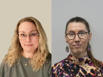 Kirjoittajien kasvokuvat. vierekkäin.